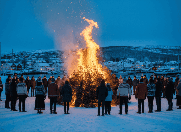 Riscoprire la Tradizione: La Gioia del Juletrebrenning a Grimstad